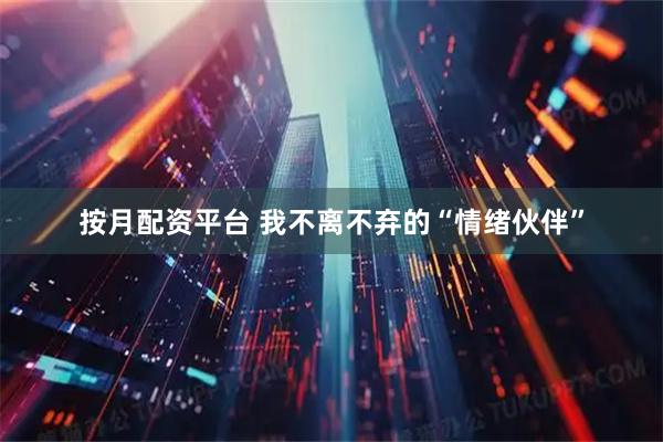按月配资平台 我不离不弃的“情绪伙伴”